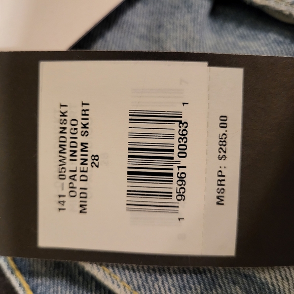 RE/DONE Midi Denim Skirt - Picture 3 of 8